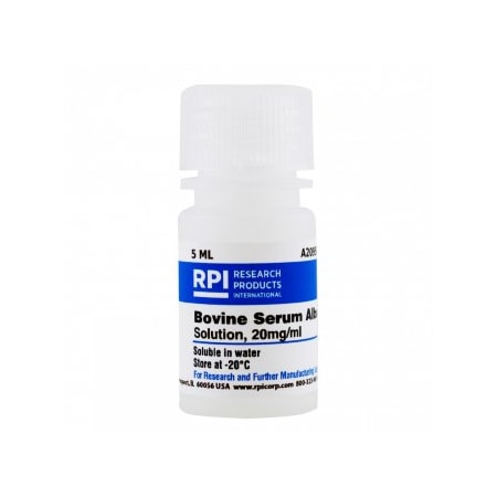 Rpi Bovine Serum Albumin Solution, 20mg/ml, 5 ML A20950-5.0